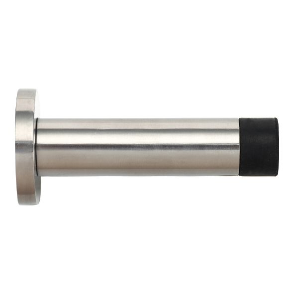 ZAS07PS • 070mm • Polished Stainless • Zoo Hardware Wall Mounted Projection Door Stop With Concealed Fixing Rose