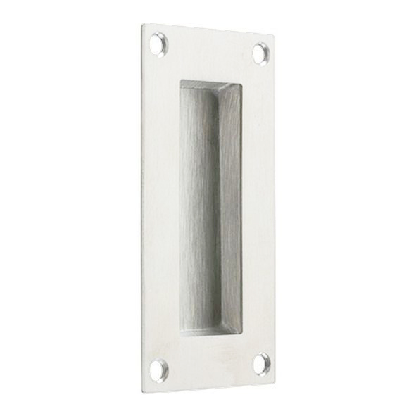 FOFP-02 • 102 x 50mm • Polished Stainless • Format Rectangular Face Fixing Flush Pull