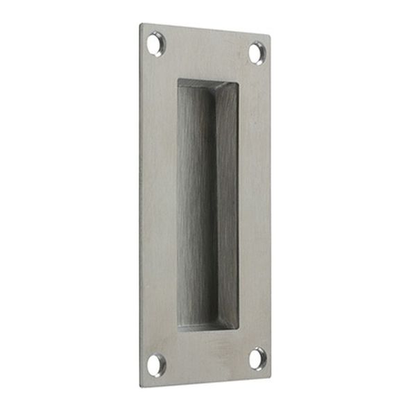 FOFP-04 • 102 x 50mm • Satin Stainless • Format Rectangular Face Fixing Flush Pull