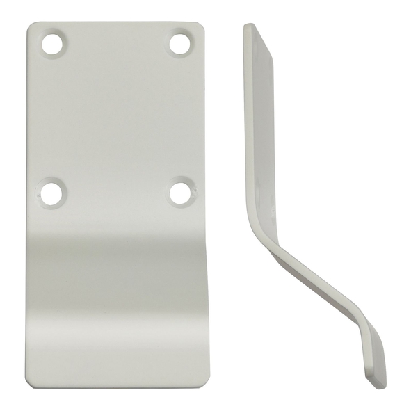 ZAS19-PCW  White  Zoo Hardware Blank Finger Pull