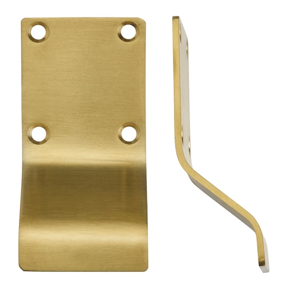 ZAS19-PVDSB  PVD Satin Brass  Zoo Hardware Blank Finger Pull