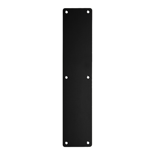 ZAS32RB-PCB • 350 x 75 x 1.5mm • Black • Zoo Hardware Radiused Corner Finger Plate