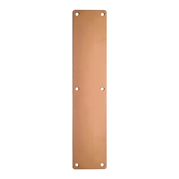 ZAS32RB-PVDBZ  350 x 75 x 1.5mm  PVD Satin Bronze  Zoo Hardware Radiused Corner Finger Plate