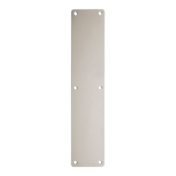 ZAS32RASS  300 x 75 x 1.5mm  Satin Stainless  Zoo Hardware Radiused Corner Finger Plate