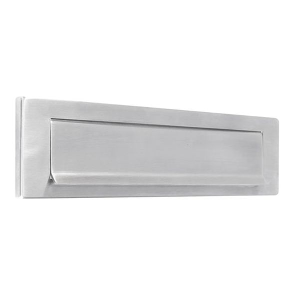 ZAS37SS • 340 x 075mm • Satin Stainless • Zoo Hardware Gravity Flap Letter Plate