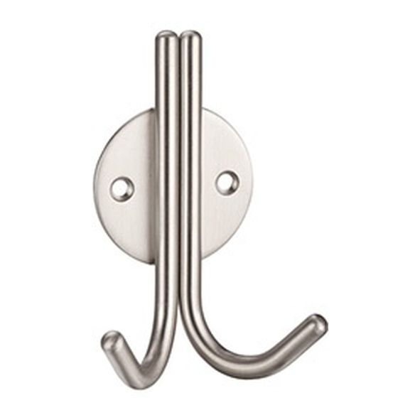 ZAS70SS • Satin Stainless • Zoo Hardware Double Wire Coat Hook