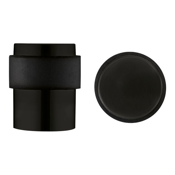 ZAS85-PCB  040mm  Black  Zoo Hardware Floor Mounted Pedestal Door Stop