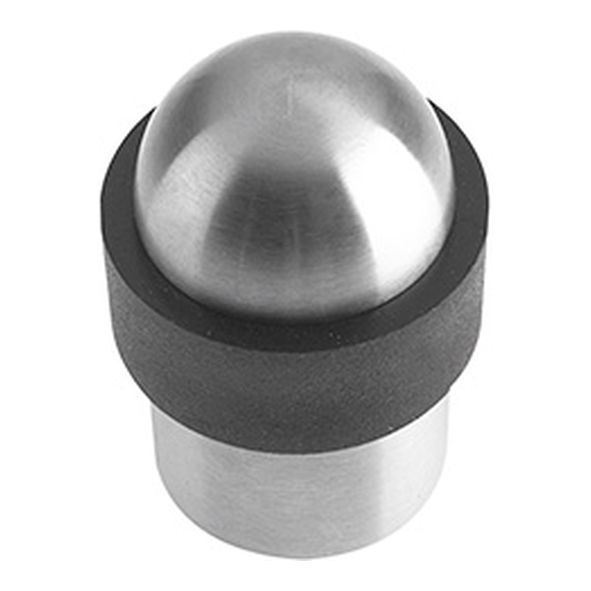 ZAS88SS  Satin Stainless  Zoo Hardware Floor Mounted Domed Pedestal Door Stop