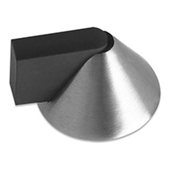 ZAS89SS  Satin Stainless  Zoo Hardware Floor Mounted Cone Door Stop