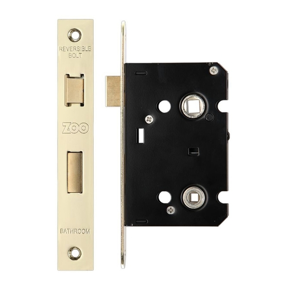 ZBC64PVD  064mm [044mm]  PVD Brass  Economy Bathroom Lock