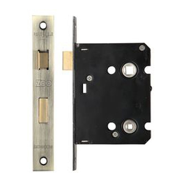 ZBC76FB • 076mm [057mm] • Florentine Bronze • Economy Bathroom Lock