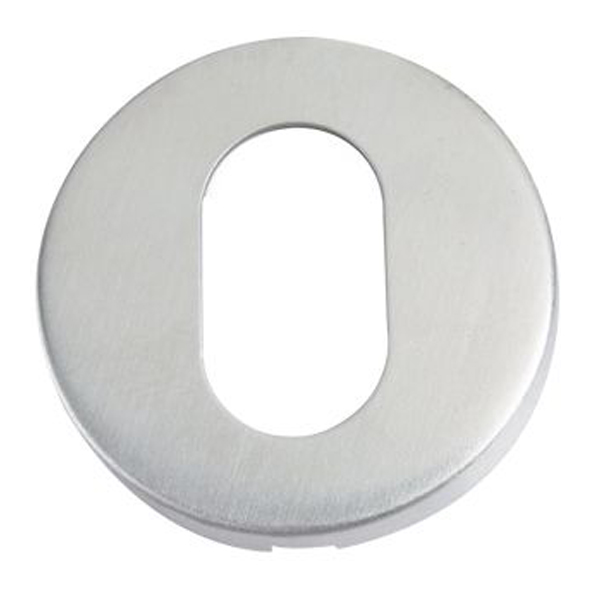 ZCS2003SS • Satin • Zoo Hardware Contract Stainless Oval Cylinder Escutcheon