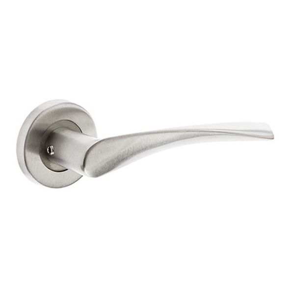 ZCS2140SS • Satin • Zoo Hardware Contract Stainless Propeller Levers On Round Roses