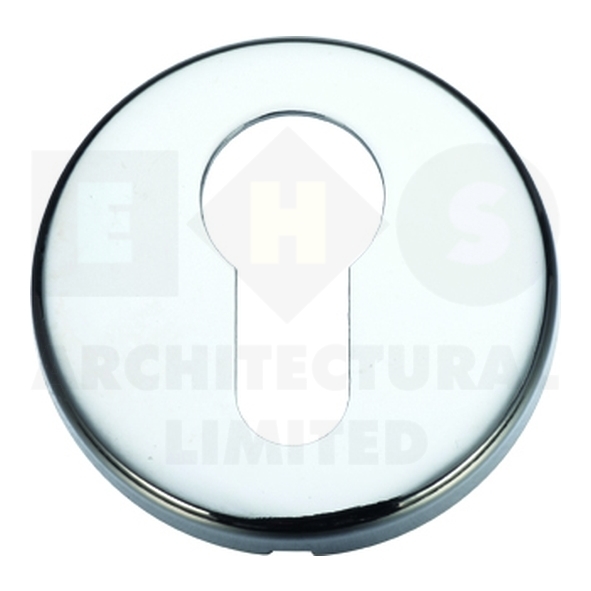 ZCZ001CP  Polished Chrome  Zoo Hardware Contract Zinc Euo Cylinder Escutcheon