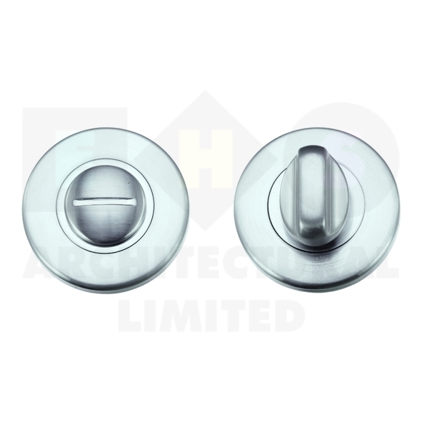 ZCZ004SC • Satin Chrome • Zoo Hardware Contract Zinc Bathroom Turn With Release