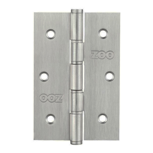 ZHSS352S  076 x 050 x 1.5mm  Satin [40kg]  Slim Knuckle Ball Bearing Square Corner 201 Stainless Butt Hinges