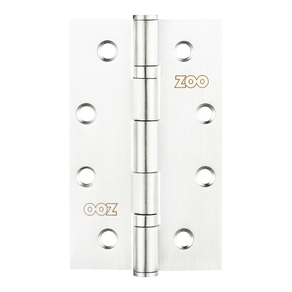 ZHSS63P • 102 x 063 x 2.5mm • Polished [80kg] • Slim Knuckle Ball Bearing Square Corner Stainless Steel Butt Hinges