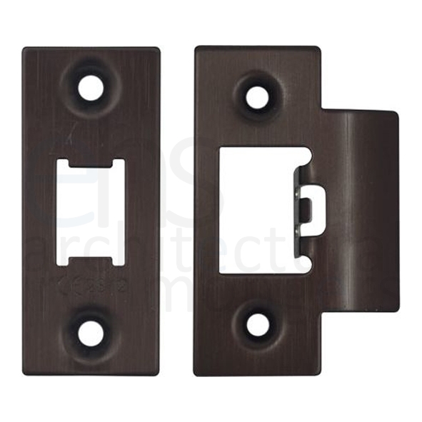 ZLAP01-ETB • Square Forend & Striker • Etna Bronze • For Zoo Hardware Tubular Latch