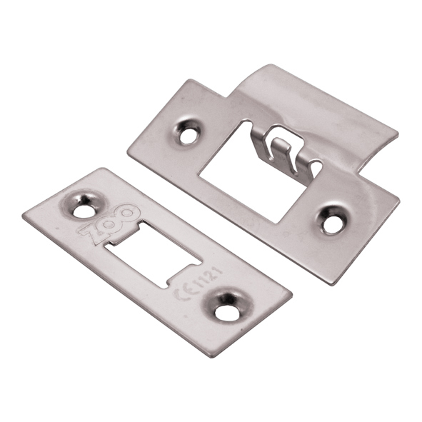 ZLAP01PVDN  Square Forend & Striker  Polished Nickel  For Zoo Hardware Tubular Latch