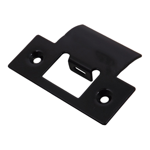 ZLAP06PCB  Square Extended Striker Only  Black  For Zoo Hardware Tubular Latch