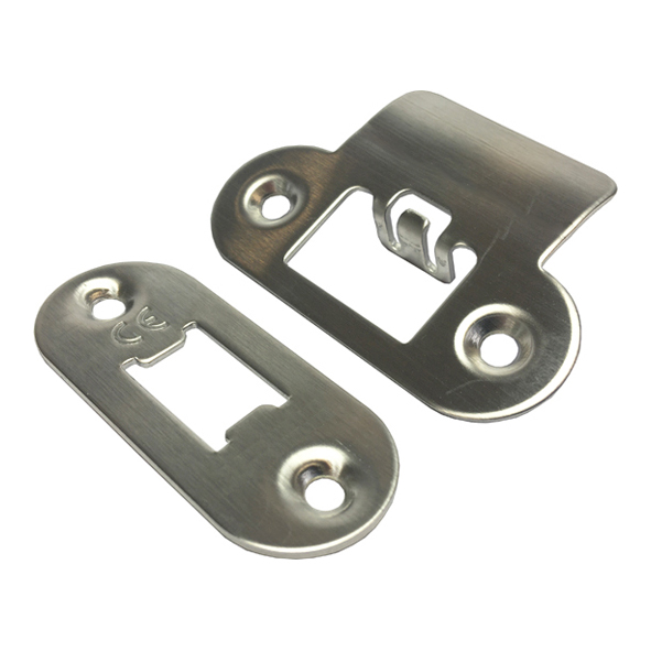 ZLAP06RSS  Square Extended Striker Only  Satin Stainless  For Zoo Hardware Tubular Latch