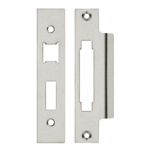 ZLAP10BSN  Square Forend & Striker  Unbranded  Satin Nickel  For Zoo Hardware Sash & Bath Locks