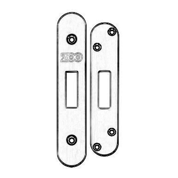 ZLAP11R-ETB � Radiused Forend & Striker � Etna Bronze � For Zoo Hardware Deadlock