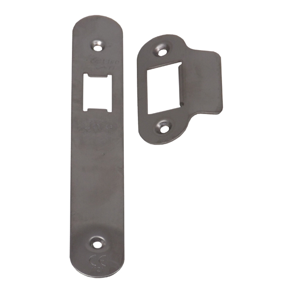 ZLAP12RSS • Radiused Forend & Striker • Satin Stainless • For Zoo Hardware Upright Latch