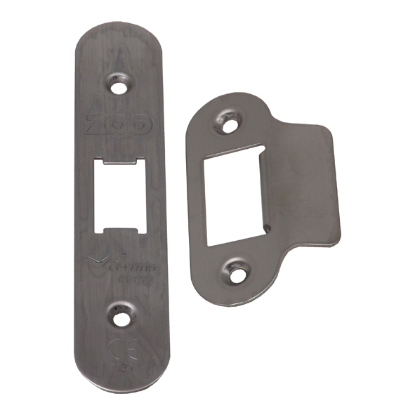 ZLAP13RSS • Radiused Forend & Striker • Satin Stainless • For Zoo Hardware Compact Latch