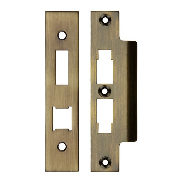 ZLAP16BFB • Square Forend & Striker • Unbranded • Bronzed • For Zoo Hardware Horizontal Sash & Bath Locks