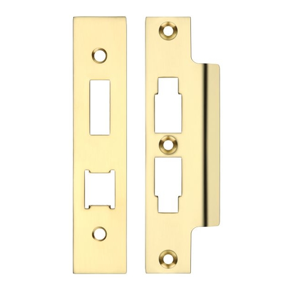 ZLAP16BPBUL • Square Forend & Striker • Unbranded • Unlacquered Brass • For Contract Horizontal Sash & Bath Locks