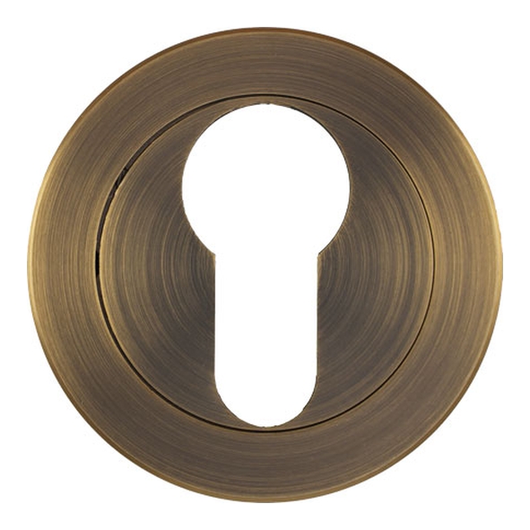 ZPA001-AB  Antique Brass  Zoo Hardware Aluminium Euro Cylinder Escutcheon