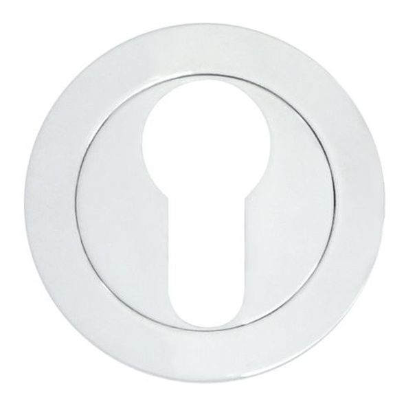 ZPA001-CP • Polished Chrome • Zoo Hardware Aluminium Euro Cylinder Escutcheon