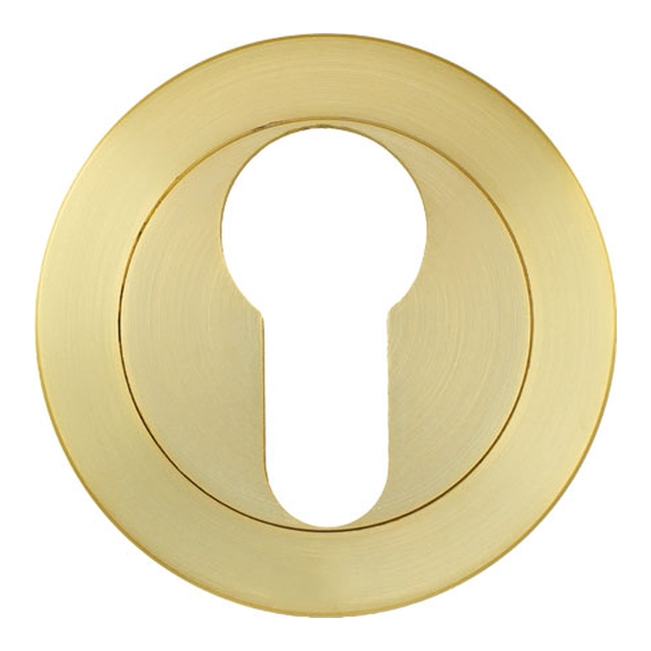 ZPA001-SB  Satin Brass  Zoo Hardware Aluminium Euro Cylinder Escutcheon