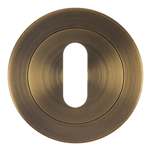 ZPA002-AB  Antique Brass  Zoo Hardware Aluminium Mortice Key Escutcheon