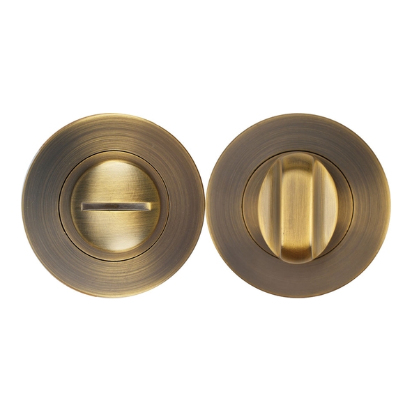 ZPA004-AB  Antique Brass  Zoo Hardware Aluminium Bathroom Turn With Release