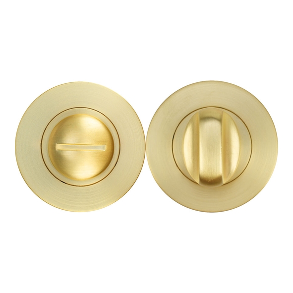 ZPA004-SB  Satin Brass  Zoo Hardware Aluminium Bathroom Turn With Release