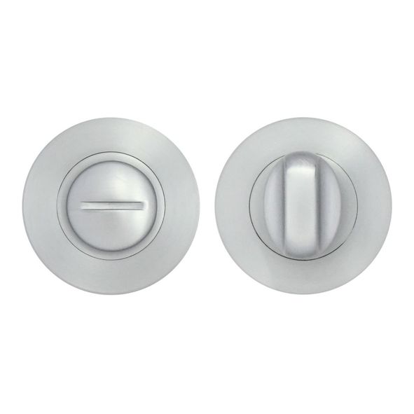 ZPA004-SC  Satin Chrome  Zoo Hardware Aluminium Bathroom Turn With Release