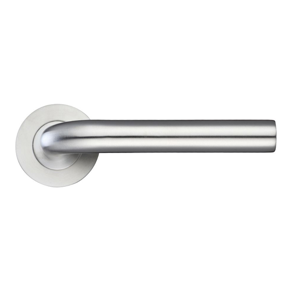 ZPS020SS  Satin Stainless  Zoo Hardware Grade 304 19mm  Straight Levers With Screw On Round Roses