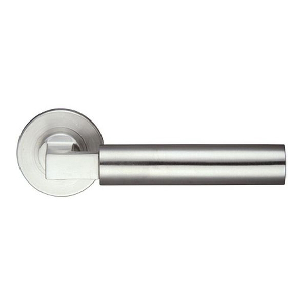 ZPS110SS  Satin Stainless  Zoo Hardware Grade 304 Orion Levers With Screw On Round Roses