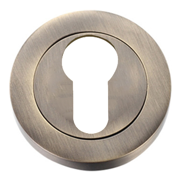 ZPZ001FB • Florentine Bronze • Zoo Hardware Designer Zinc Euro Cylinder Escutcheon