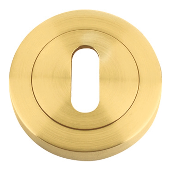 ZPZ002-FSB • Favo Satin Brass • Zoo Hardware Designer Zinc Mortice Key Escutcheon