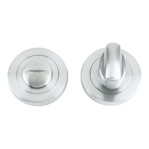 ZPZ004SC  Satin Chrome  Zoo Hardware Designer Zinc Bathroom Turn With Release