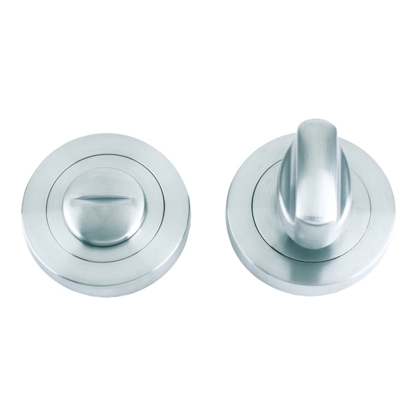 ZPZ004SN  Satin Nickel  Zoo Hardware Designer Zinc Bathroom Turn With Release