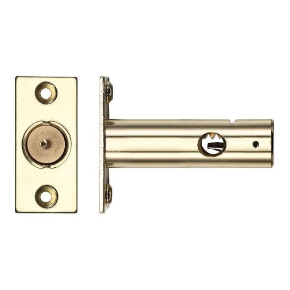 ZRB02EB • 61mm [32mm] • Brassed • Zoo Hardware Door Security Rack Bolt