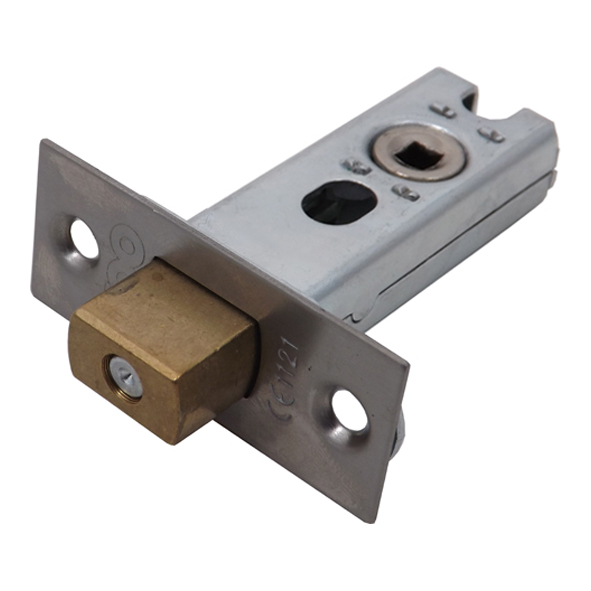 ZTDA64 • 064mm [044mm] • Satin Stainless • Square • Zoo Hardware Tubular Mortice Deadbolt