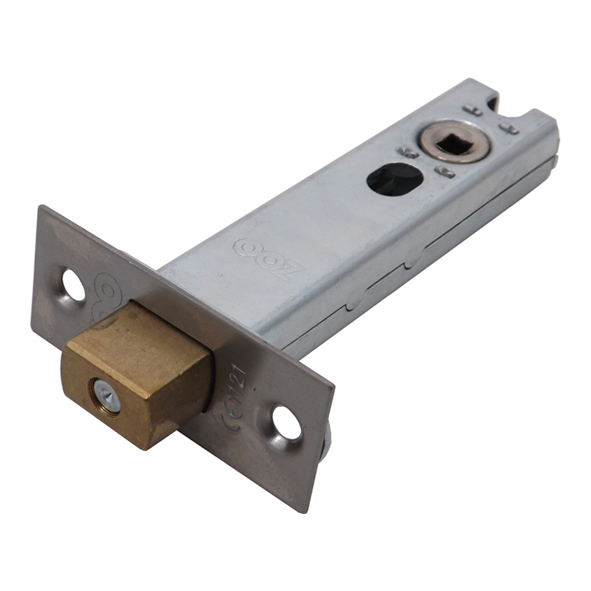 ZTDA102 • 102mm [082mm] • Satin Stainless • Square • Zoo Hardware Tubular Mortice Deadbolt