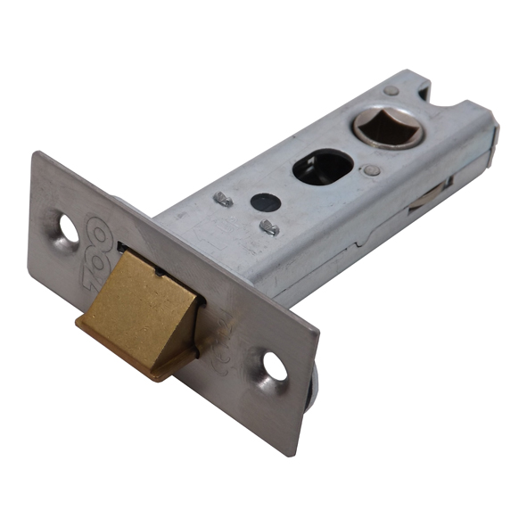 ZTLKA76 • 076mm [057mm] • Satin Stainless • Square • Zoo Hardware Tubular Latch