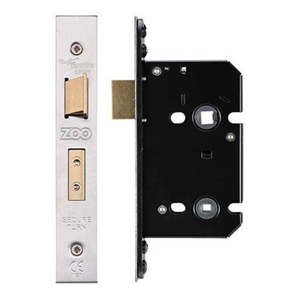 ZUKB64SS  065mm [044mm]  Satin Stainless  Zoo Hardware Bathroom Lock