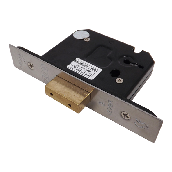 ZUKD364SS • 065mm [044mm] • Satin Stainless • Zoo Hardware 3 Lever Deadlock